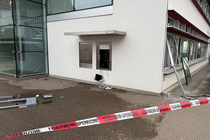 Geldautomat aufgesprengt