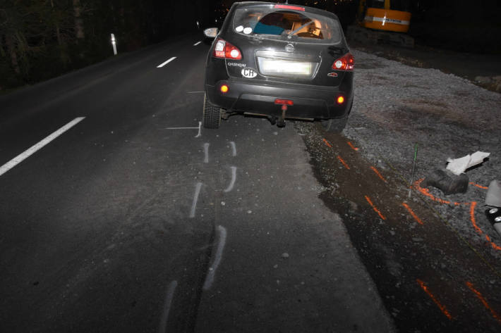 Fahrunfähig Unfall verursacht bei Diepoldsau