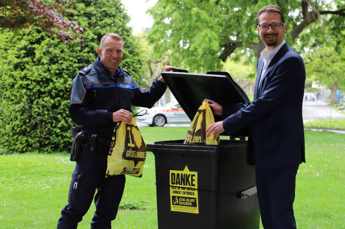 Abfallsack gegen Littering