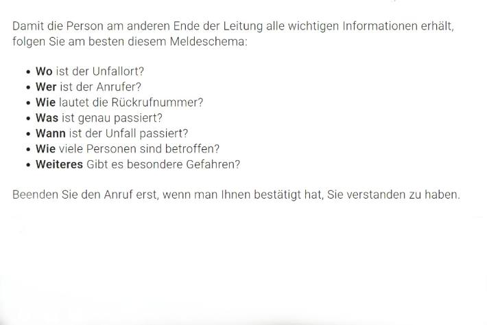 Diese Fragen sollten Sie am Telefon beantworten können.