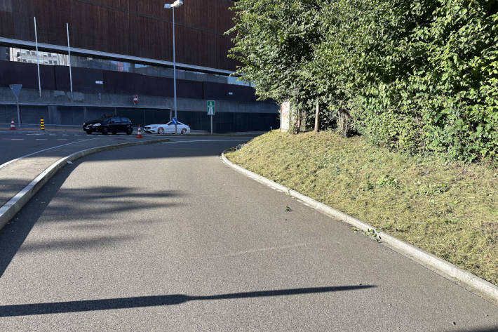 Die Frau stürzte auf dem Weg in Richtung Autobahneinfahrt.