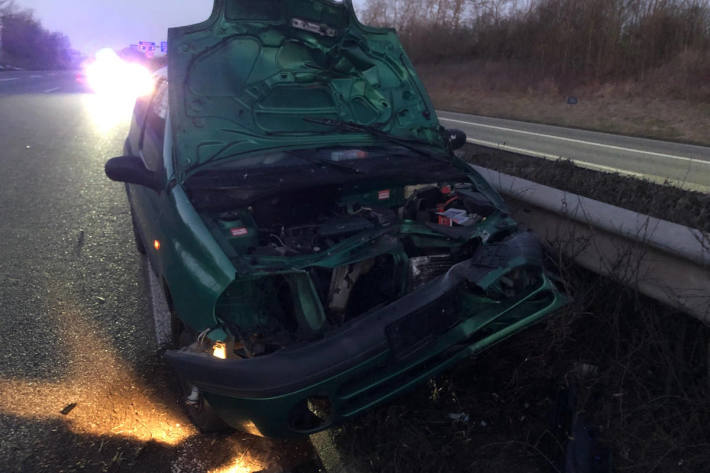 Schlaftrunken auf der A65 unterwegs
