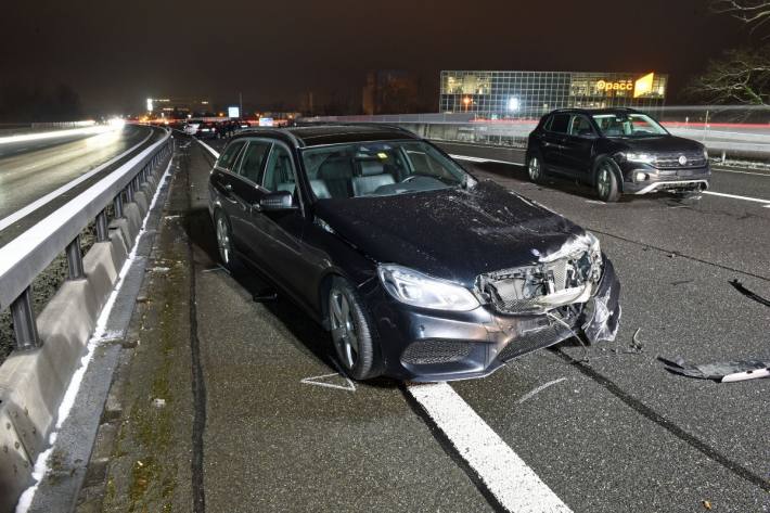 Der Verkehr wurde durch die Unfälle erschwert.