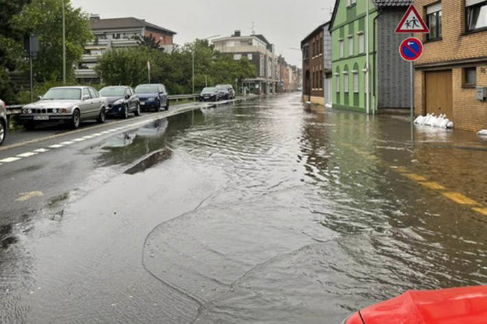 Unwetter in Düren 