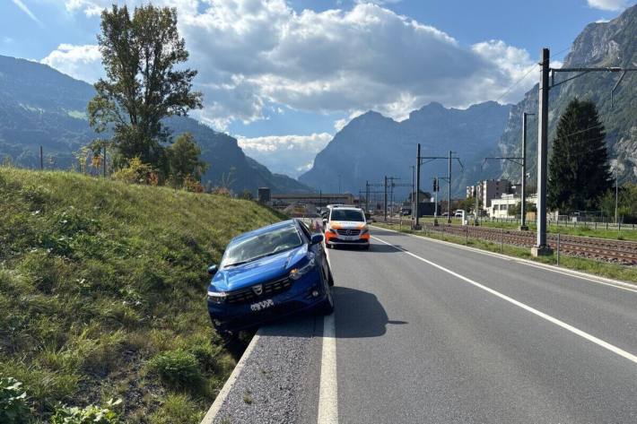 Blick auf die Unfallstelle
