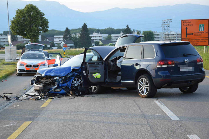 Heftiger Crash in Gerlafingen