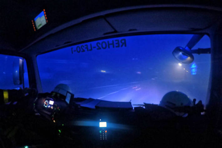 Drei brennende Funkstreifenwagen in Recklinghausen