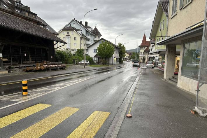 Die junge Fussgängerin überquerte die Strasse einige Meter von Fussgängerstreifen entfernt.