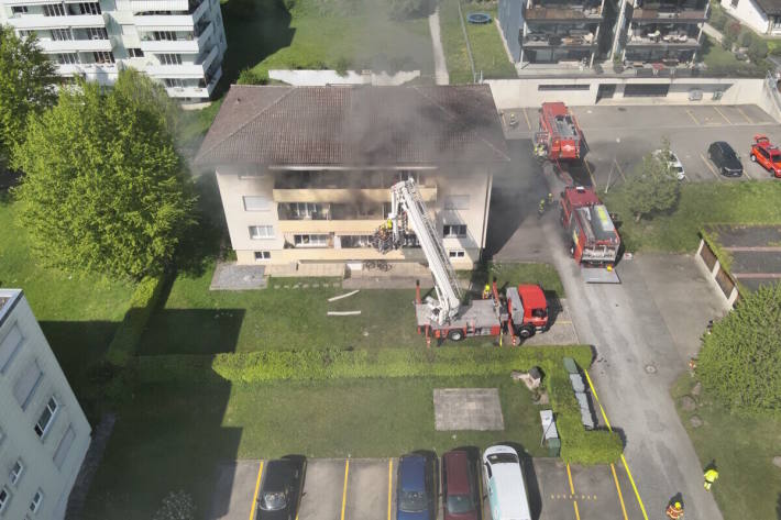 Brand an der Herrenackerstrasse