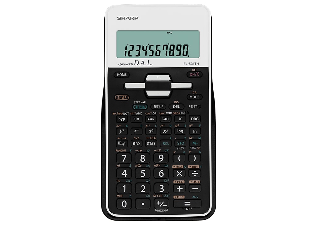 Sharp EL244WB 8 Digit - Handheld Basic Calculator - View #6