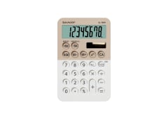 8 Digit Pocket Calculator with Twin Power - Latte