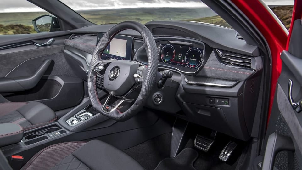 ABS Interior Steering Wheel Emblem for Skoda Octavia Model