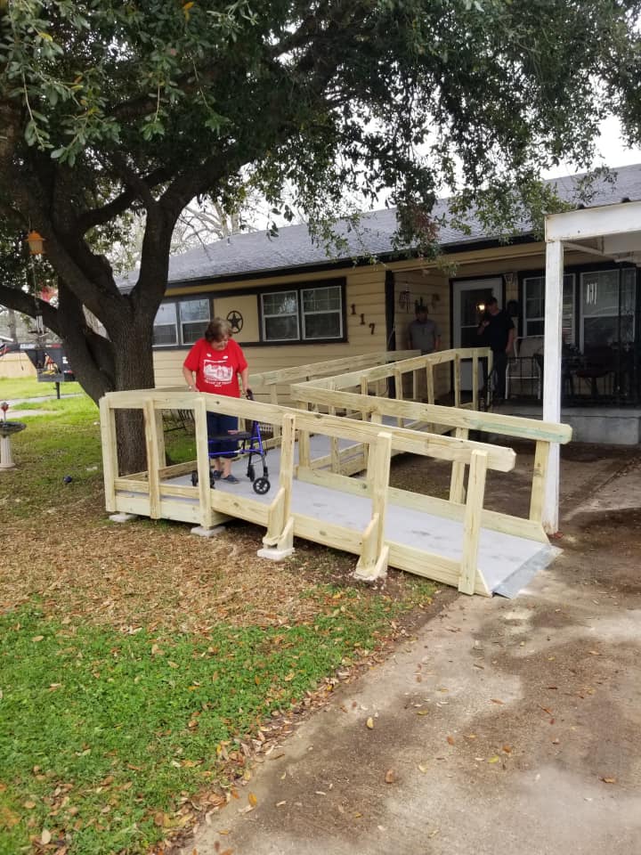 Completed ramp installation