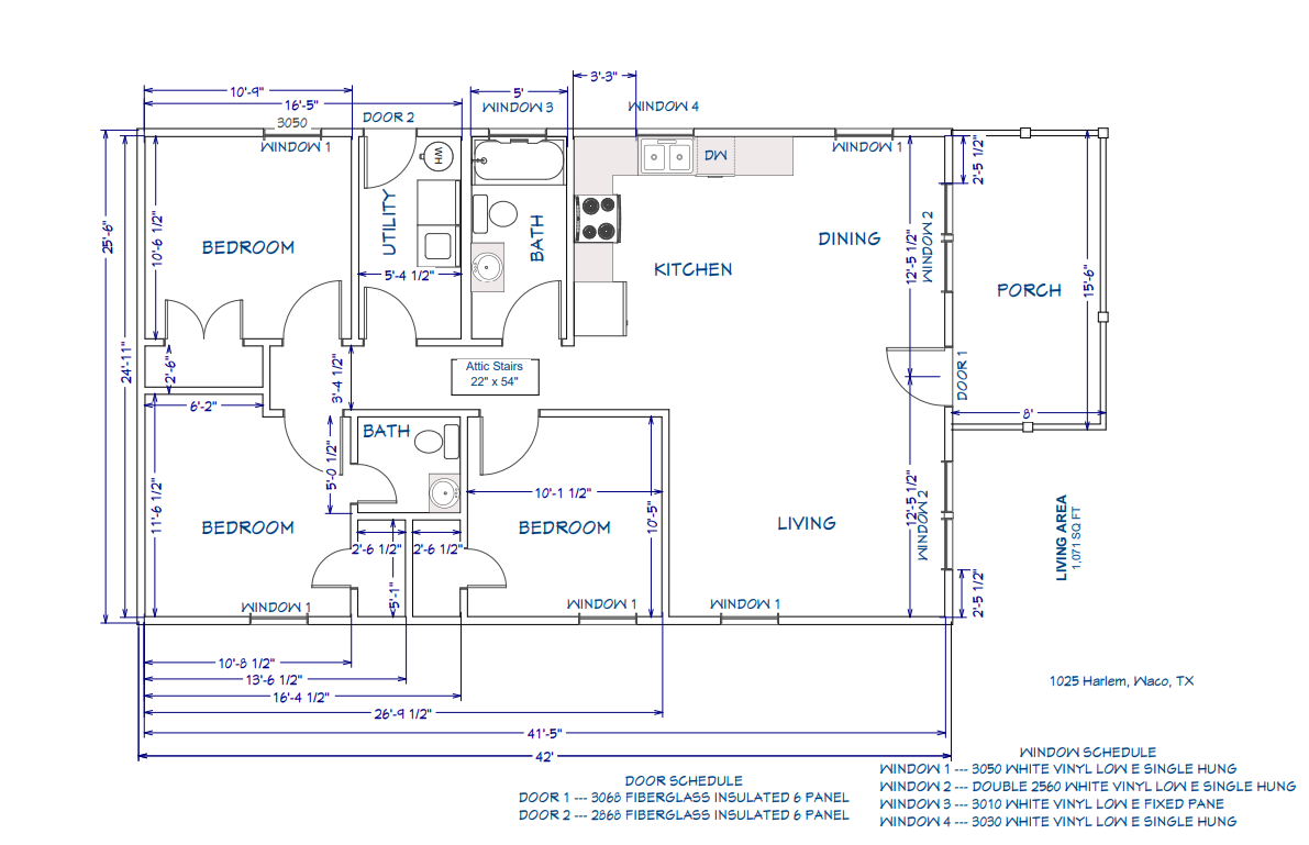 1025 Harlem Ave — Floor Plan