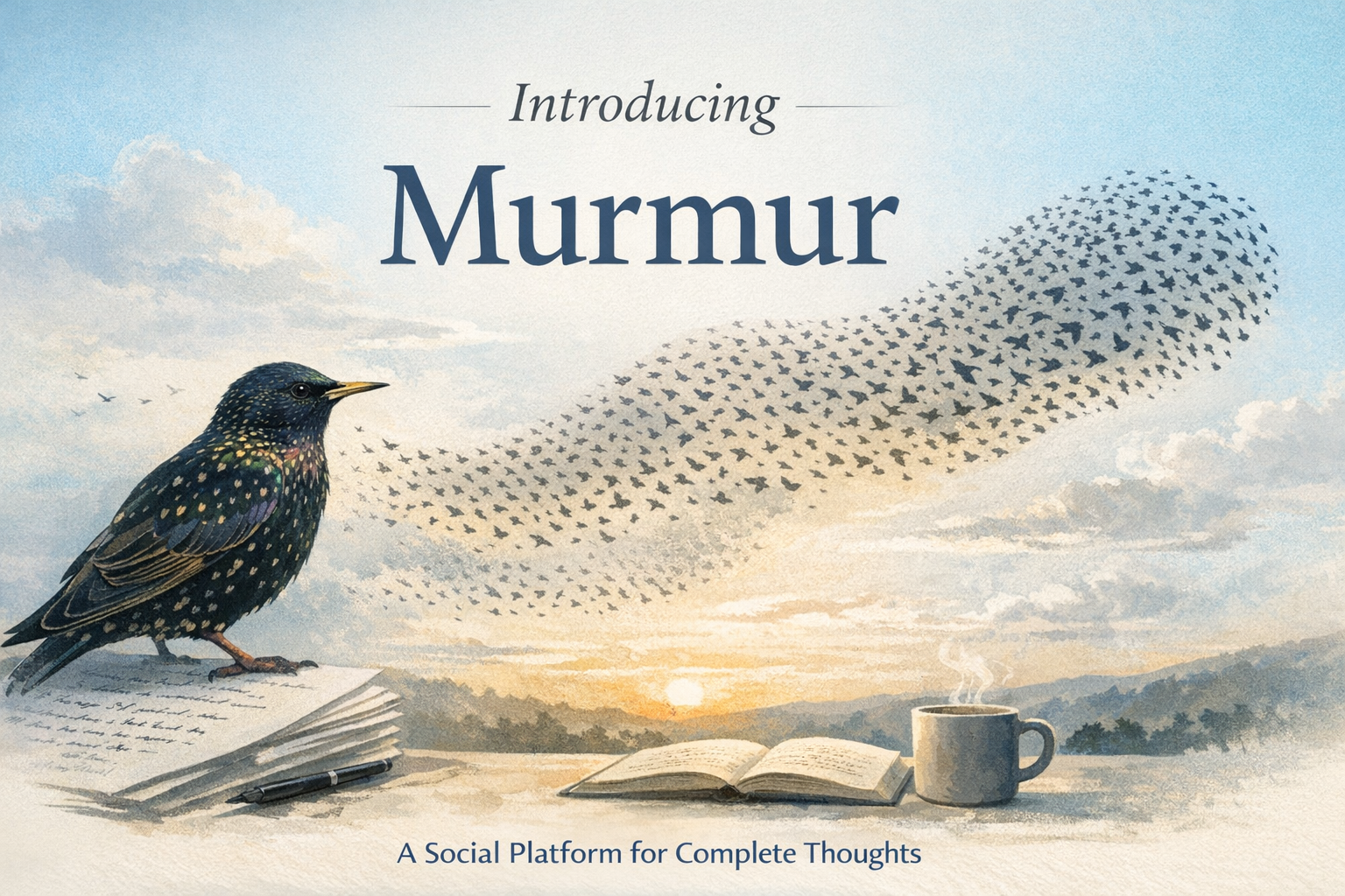 Introducing Murmur: A Social Platform for Complete Thoughts