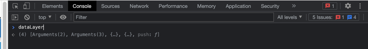 Open tab console in dev tools