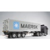 1/14 40ft 3-Axle Maersk Shipping Container W/ Semi-Trailer Kit photo