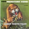 1/13 Prehistoric Scenes Saber Tooth Tiger Plastic Model Kit photo