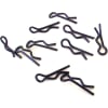 Blue bent Body Clips 22mm long 1.2mm wire (10) photo