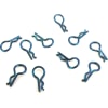 Shinny Blue Micro Body Clips (10) photo