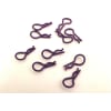 Purple Body Clips 11.6mm long .91mm wire (10) photo