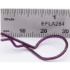 Purple bent Body Clips 28.1mm long 1.3mm wire (10) photo