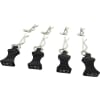 Black bent Body Clips 21mm long 1.6mm wire (8) photo