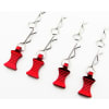 1/10 Red Aluminum EZ Pulls (4) Body Clips (8) photo