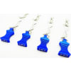 Blue bent EZ-Pull Body Clips 21.1mm long 1mm wire (4) photo