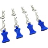 Blue bent EZ-Pull Body Clips 21.1mm long 1mm wire (4) photo