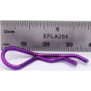 Purple bent Body Clips 35.7mm long 1.8mm wire (10) photo