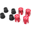 discontinued Aluminum Wheels Nut Caps and M4 Nuts (Red)(4) - Fla photo