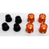 discontinued Aluminum Wheel Nut Caps and M4 Nuts (Orange) (4) - photo