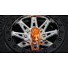 Aluminum Wheels Nut Caps and M4 Nuts (Orange)(4) - Flat Head photo