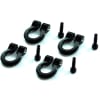 1/10 Scale Aluminum Black Tow Shackle D-Rings (4) photo