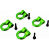 1/10 Scale Aluminum Green Tow Shackle D-Rings (4) photo