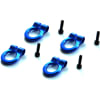 1/10 Scale Aluminum Blue Tow Shackle D-Rings (4) photo