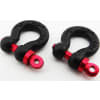 1/10 Scale Aluminum Black Tow Shackle D-Rings (2) photo