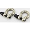 1/10 Scale Aluminum chrome Tow Shackle D-Rings (2) photo