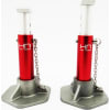 Red 1/10 Scale Aluminum Jack Stands (Toy) photo