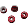 Aluminum Delrin Cap Hub Nut with O-Ring Red Arrma 1/8 photo