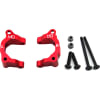 Aluminum Aluminum Caster RED W/King Pins - ARRMA 2WD photo