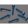 M3x16mm FT Blue Aluminum SHCS Socket Head Cap Screws (6) photo