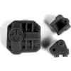 AX31437 AR44 Diff Cover & Link Mounts Black photo