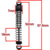 Aluminum Threaded Flex Shocks - Axial Scx24 AX24 photo