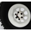 White Steel 1.9 Beadlock 6-Lug Wagon Wheels 12mm Hex (4) photo