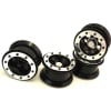 Aluminum Tamiya CR01 Beadlock Wheels Black (4) photo