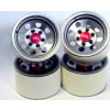 Raw Steel 2.2 Beadlock 6-Lug 8-Hole Wheels 12mm Hex (4) photo