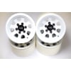 White Steel 2.2 Beadlock 6-Lug Wagon Wheels 12mm He photo