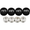 discontinued Black Aluminum M4 Screw Head Caps and Washers (4) photo